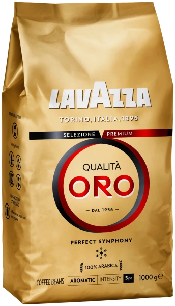 Кофе в зернах Lavazza Qualita Oro, 1 кг УЦЕНКА ОКТЯБРЬ 2023